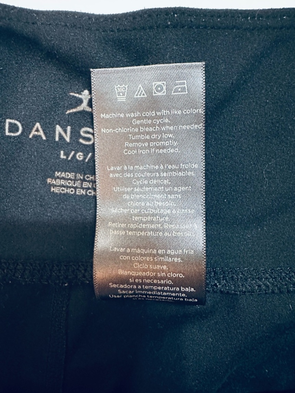 DANSKIN BLACK JOGGERS WOMENS LARGE SOFT STRETCH ATHLEISURE PANTS - Picture 8 of 9
